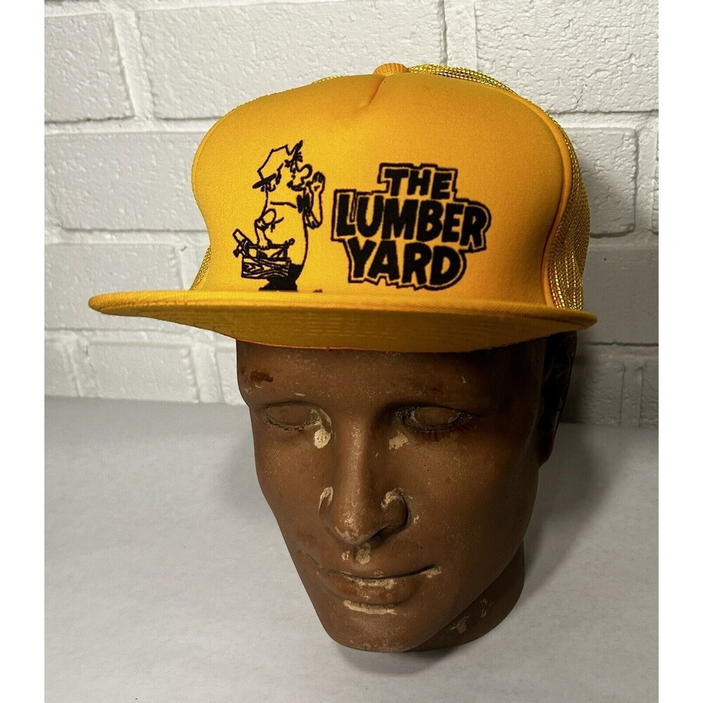 Vintage Snapback Trucker Hat The Lumber Yard Foam Mesh